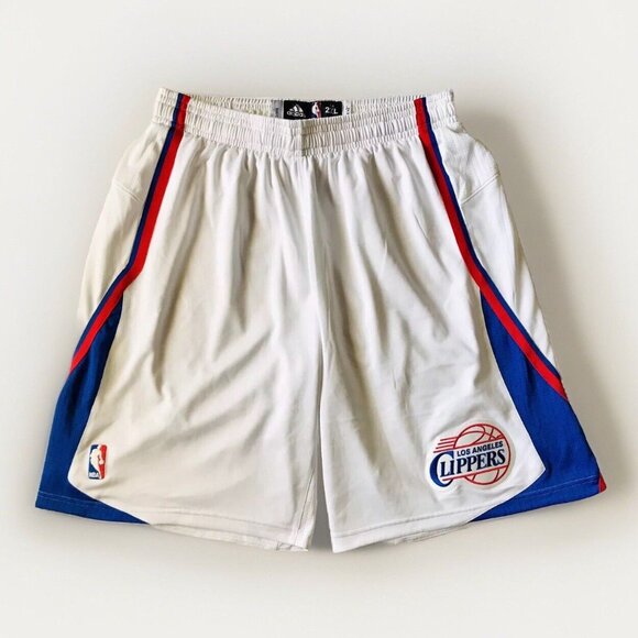 Adidas Authentic Los Angeles Clippers Pro Cut Game Jersey Shorts 2XL +2 White - Picture 3 of 8